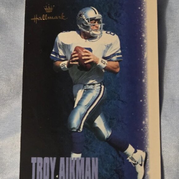 Vintage 1996 Hallmark Keepsake Troy Aikman Ornament Dallas Cowboys CIB - Picture 7 of 10